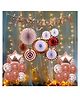 Party Propz Birthday Decorations Kit Rose Golden - Pack of 34