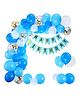 Party Propz Birthday Decoration Material Combo Blue - Pack Of 41