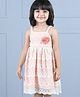 Hola Bonita Singlet Party Dress with Corsage - Peach