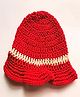 Knits & Knots Solid Color Bucket Cap - Red