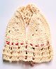Knits & Knots crochet Sleeveless Bikini Top With Crossoverstrap - Beige