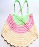 Knits & Knots crochet Sleeveless Solid Swing Top - Multicolour