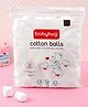 Babyhug 100% Pure Cotton Balls Soft & Gentle for Baby Care 140 Pieces (100g) | Highly Absorbent | Baby Care | First-Aid | Makeup | Resealable Pack
