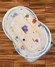 Mittenbooty Cotton Mosquito Net With Attached Bedding Set Kitty Print - Light Peach
