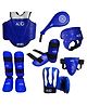 AXG New Goal Karate Taekwondo Muay Thai Kick Kickboxing MMA Kit (Small size) - Blue