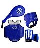 AXG New Goal Karate Taekwondo Muay Thai Kick Kickboxing MMA Kit (Small size)- Blue