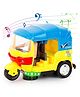Fiddlerz Pull Back Auto Ricksaw with Lights &  Music - Yellow