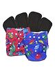 DearJoy Baby  Adjustable Cloth 2 Diapers with 4 Inserts - Blue and Red