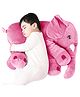 DearJoy Baby Elephant Shaped Pillow - Pink