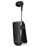 Portronics Harmonics KLIP 4 POR-1102 Retractable Bluetooth Music & Calling Earphone - Black