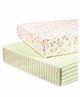 Abracadabra 100% Cotton Flat Sheets for Crib/Cot Bunny Garden Print - Set of 2