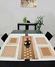 Saralhome Cotton Dining Table Place Mats  4 Mats & 1 Table Runner  Beige.33cm x 45cm, 45cm x 120cm