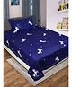 Saralhome Unicorn Micro Single Size Bedcover With 1 Pillow cover  Navy. 60x90 Inch, 17x27 Inch