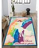 Saralhome Unicorn Polypropylene Antiskid Carpet Turq. 90cm X 150 cm