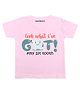 KNITROOT Half Sleeves Got My First Tooth Print Tee - Pink