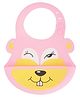 Yellow Bee Kids Bunny Silicone Bib - Pink