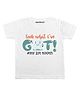 KNITROOT Half Sleeves Got My 1St Tooth Print T-Shirt - White