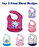 The Little Lookers Waterproof Bib Printed Pack Of 3 ( Color May Vary )
