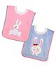 The Little Lookers Cotton Bibs Pack of 2 - Pink and Blue 