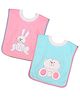 The Little Lookers Cotton Bibs Pack of 2 - Pink and Blue 