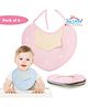 The Little Lookers Baby Strawberry Shaped Bibs Pack of 6 - Multicolour