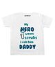 KNITROOT Half Sleeves Call Him Daddy Print T-Shirt - White