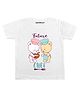 KNITROOT Half Sleeves Future Chef Print T-Shirt - White