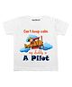 KNITROOT A Pilot Print Short Sleeves Tee - White