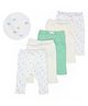 Mi Arcus Pack Of 5 Solid & Printed Full Length Pyjamas - Multi Colour
