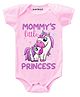 KNITROOT Half Sleeves Little Princess Onesie - Pink