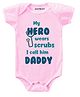KNITROOT My Hero Print Short Sleeves Onesie - Pink