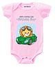 KNITROOT Short Sleeves Birthday Boy Print Onesie - Pink
