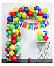 Funcart Half Birthday Decoration Kit Multicolor - Pack Of 51