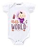 KNITROOT Hello World Onesies - White