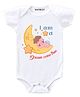 KNITROOT I Am A Dream Come True Print Short Sleeves Onesie - White