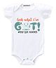 KNITROOT Short Sleeves Got My 1St Tooth Print Onesie - White