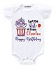 KNITROOT Style From Chachu Print Short Sleeves Onesie - White