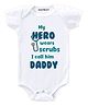 KNITROOT Short Sleeves Call Him Daddy Print Onesie - White
