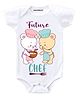 KNITROOT Short Sleeves Future Chef Print Onesie - White