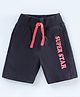 Doreme Shorts  Text Print - Navy Blue