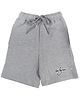 Wear Your Mind Batman Graphic Print Detailing Shorts - Light Grey