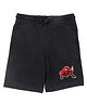 Wear Your Mind Angry Bull Graphic Print Detailing Shorts - Black