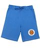 Wear Your Mind Graphic Basketball Print Shorts - Royal Blue