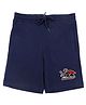 Wear Your Mind Graphic Warriors Print Shorts - Navy Blue
