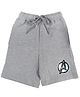 Marvel By Crossroads Avengers Print Detailing Shorts - Light Grey