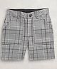 Cherry Crumble By Nitt Hyman Checked Shorts - Grey & Black