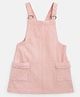 Cherry Crumble By Nitt Hyman Sleeveless Solid Color Dungaree Dress - Baby Pink