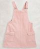 Cherry Crumble By Nitt Hyman Sleeveless Solid Color Dungaree Dress - Baby Pink