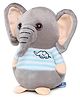 Webby Plush Elephant Toy Grey and Blue - Height 20 cm