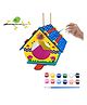 Webby DIY Wooden Build & Paint Bird House - Multicolour 